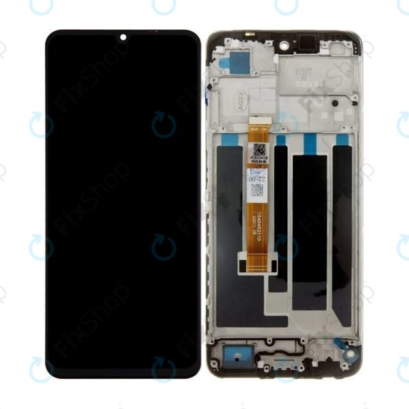 дисплей за Realme C53 RMX3760, Тъчскрийн и рамка, Mighty Black, TFT