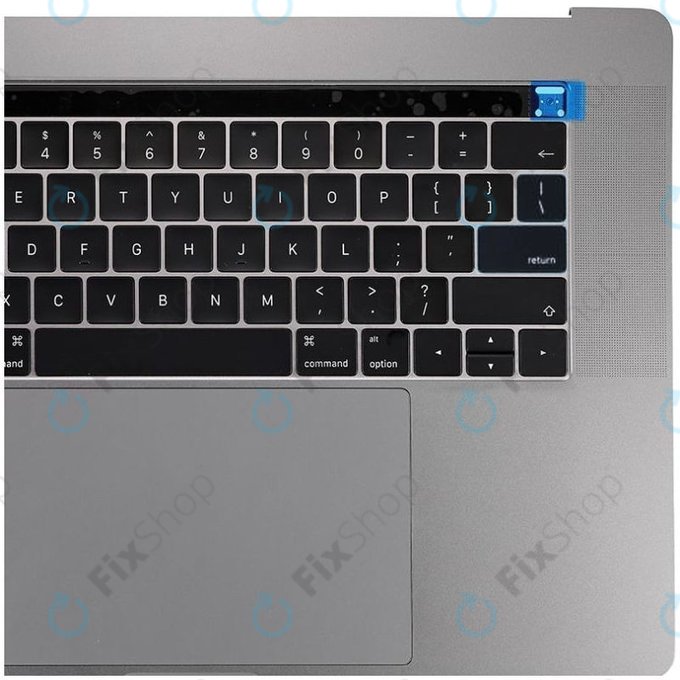 Горна рамка с клавиатура, микрофон, тъчпад и говорители за MacBook Pro 15" A1707 (късна 2016 – средата на 2017), US, Space Gray