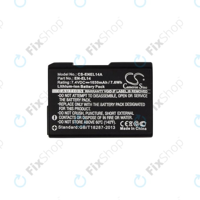 Батерия за Nikon Coolpix D-series, P-series, 1030mAh, Li-Ion, EN-EL14, HQ