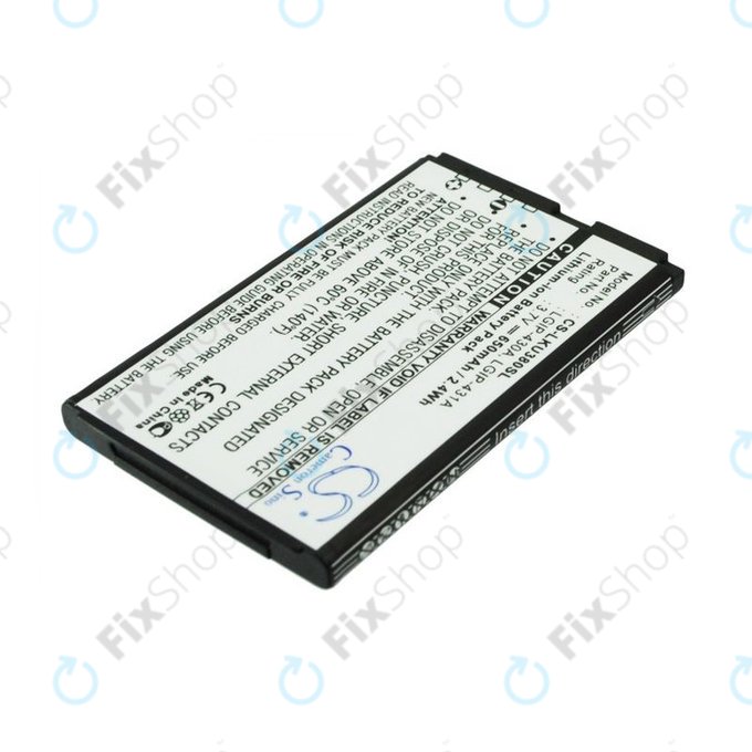 Батерия за LG 230 Nite, 650mAh, Li-Ion, 3.7V, LGIP-430A, HQ