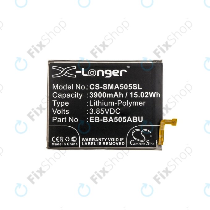 Батерия за Samsung A20 A205F, 3900mAh, Li-Pol, 3.85 V, EB-BA505ABN, HQ