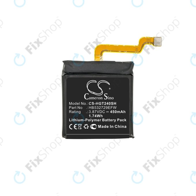 Батерия за Huawei Watch 3, GT2 Pro, 450mAh, Li-Pol, 3.87 V, HB532729EFW, HQ