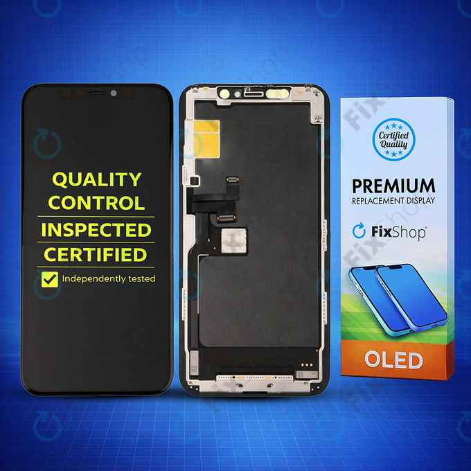 Дисплей Hard OLED за iPhone 11 Pro, Тъчскрийн с рамка, FixPremium