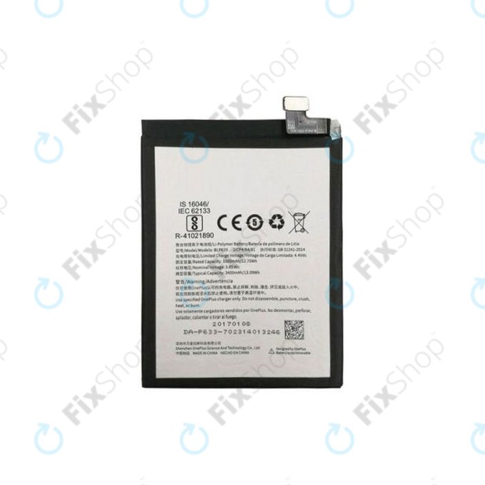 Батерия за OnePlus 3T, BLP633, 3400mAh