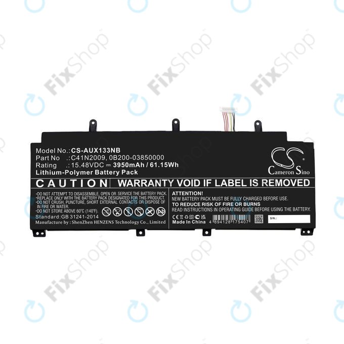 Батерия за Asus ROG Flow X13 GV301QE-K6008, 3950mAh, Li-Pol, 15.48V, C41N2009, HQ