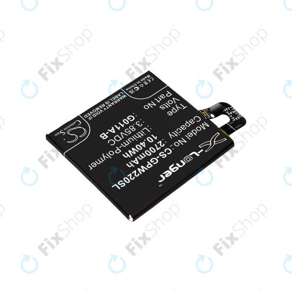 Батерия за Google Pixel 2 G011A, 2700mAh, Li-Pol, 3.85 V, G011A-B, HQ