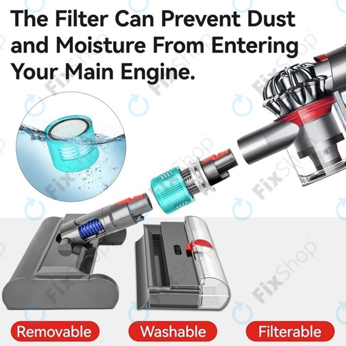 Подова глава Submarine с миещ се филтър за Dyson V-series