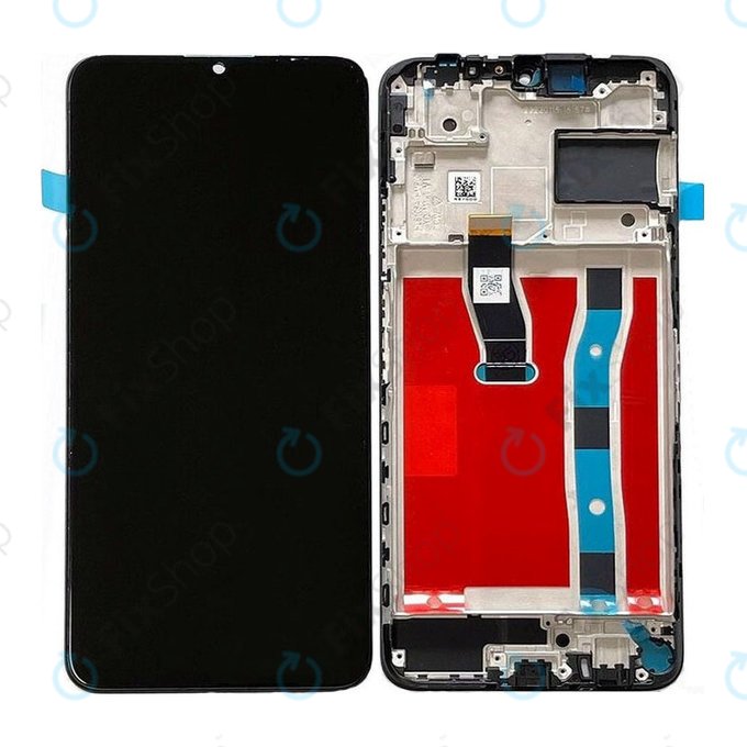 дисплей за Huawei Nova Y70 Mega-L29E, Тъчскрийн и рамка, 02354WHN, Midnight Black, Genuine Service Pack