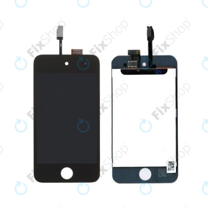 LCD дисплей за iPod Touch (4th Gen), Black, Тъчскрийн с рамка