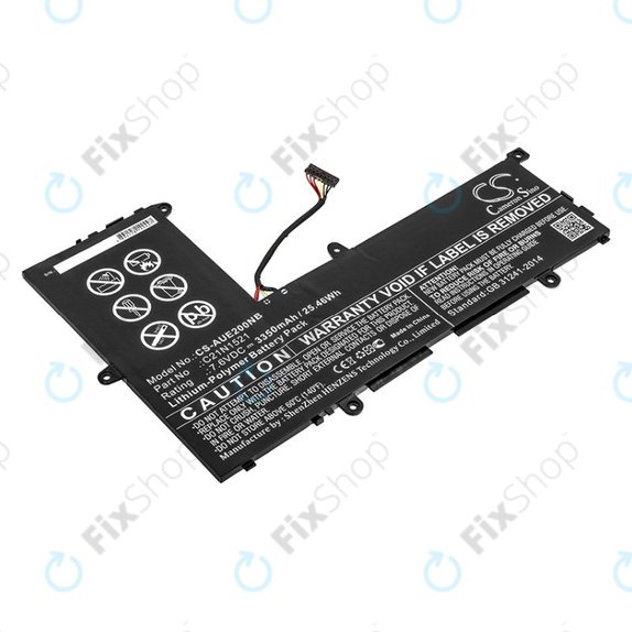 Батерия за Asus VivoBook E200, L200, Eeebook X206, 3350mAh, Li-Pol, 7.6V, C21N1521, HQ