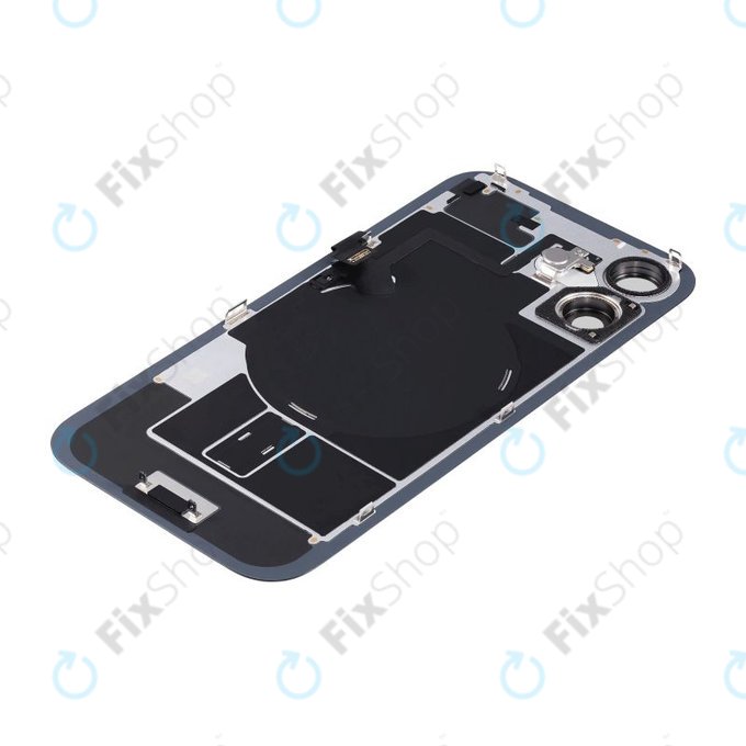 Задно стъкло на корпус + стъкло на камера + метална пластина + MagSafe магнит за iPhone 16 Plus, Black