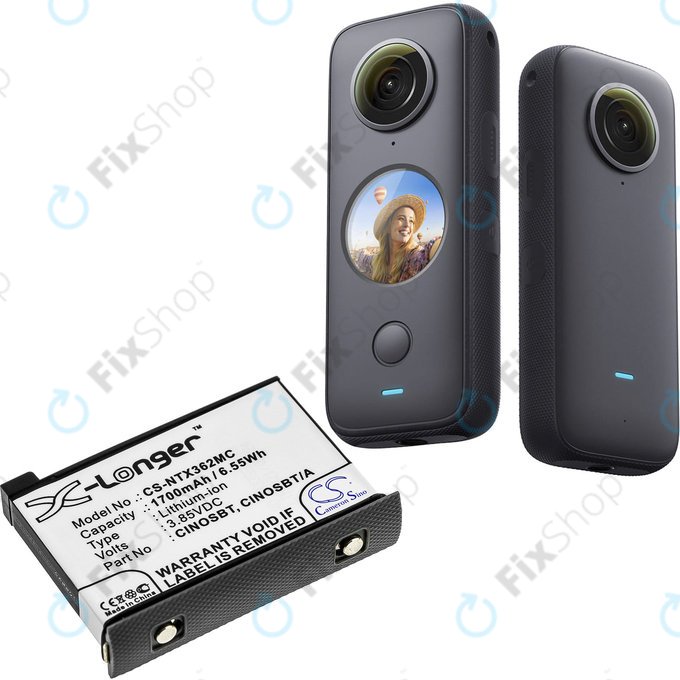 Батерия за Insta360 One X2, 1700mAh, Li-Ion, 3.85V, CINOSBT, HQ
