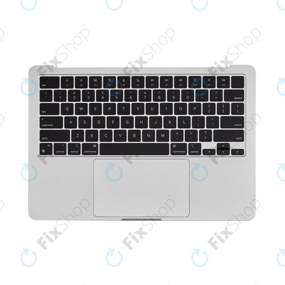 Горен корпус с клавиатура за MacBook Air 13", A3113 (2024), с US клавиатура и батерия, Silver, 661-40228, Genuine Apple