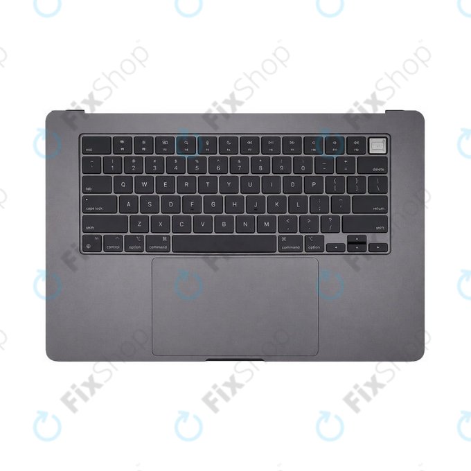 Горен корпус с клавиатура за MacBook Air 15", A3114 (2023), с US клавиатура и батерия, Space Gray, 661-34895, Genuine Apple