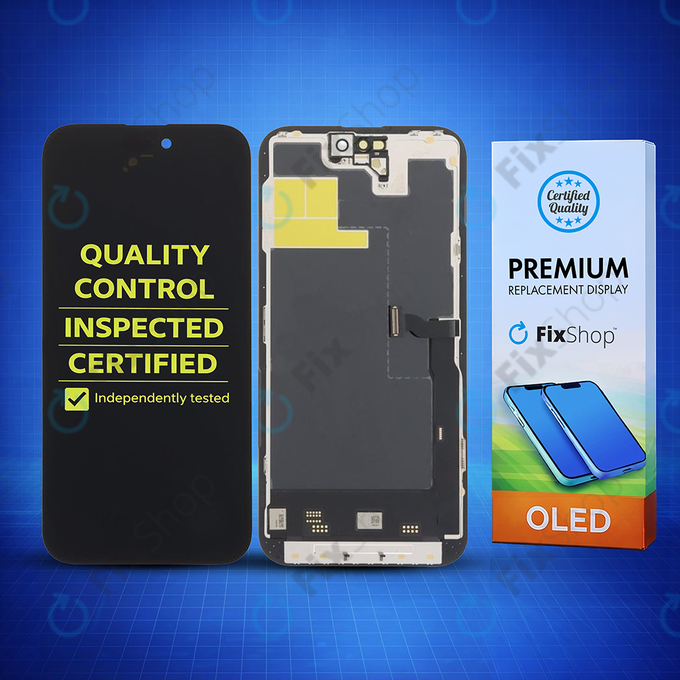 Дисплей Soft OLED за iPhone 14 Pro Max, Тъчскрийн с рамка, DIAGNOSTIC
