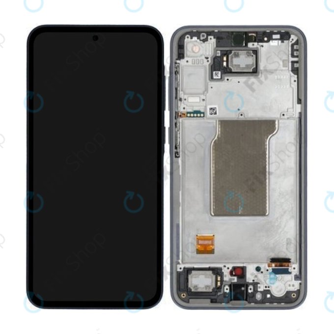 дисплей за Samsung A35 A356B, Тъчскрийн и рамка, GH82-34223A, Awesome Navy, Genuine Service Pack