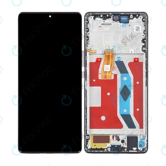 дисплей OLED за Honor Magic5 Lite RMO-NX3, Тъчскрийн и рамка, Midnight Black