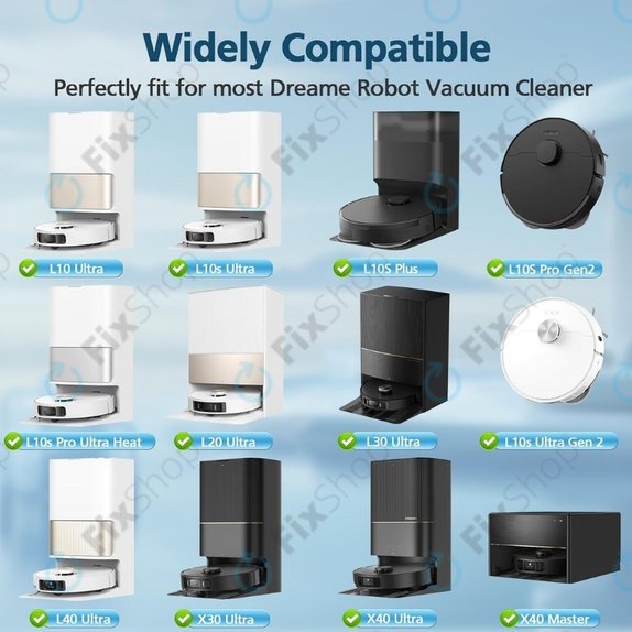 Моп кърпа, 2 бр. за Xiaomi Dreame X40 Ultra, L40 Ultra, L10s Ultra, Pro Gen2, Mova E30 Ultra