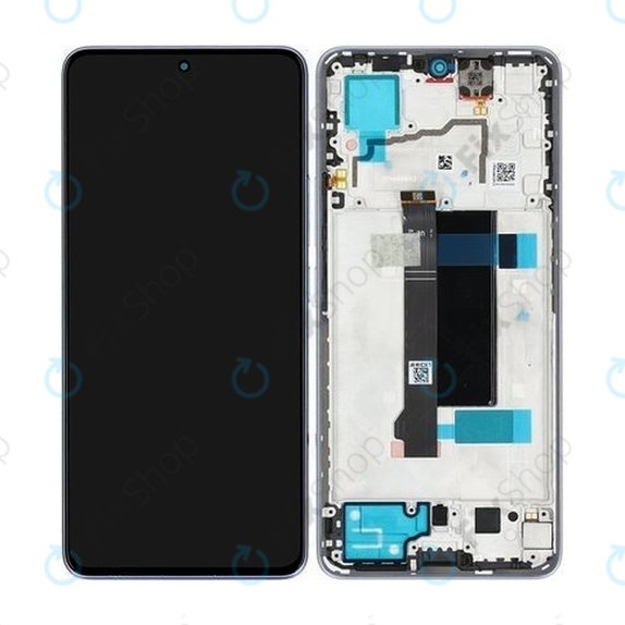 Дисплей за Xiaomi Redmi Note 13 Pro 5G 2312DRA50C, Midnight Black, Тъчскрийн с рамка, 5600030N1600 Genuine Service Pack