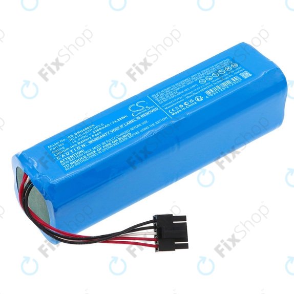 Батерия за Xiaomi Dreame Bot X30 Ultra, X40 Ultra, X40 Pro Ultra, L30 Ultra, D10s Plus, 5200mAh, Li-Ion, 14.4V, R2416-4S2P-HPLS, HQ
