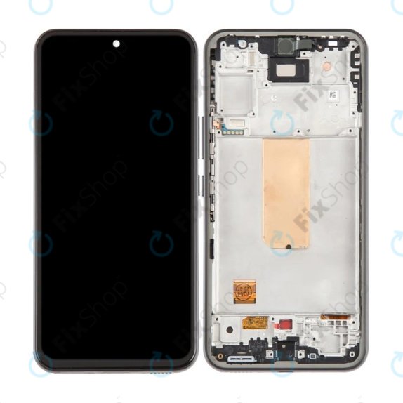 дисплей OLED за Samsung A54 5G A546B, Тъчскрийн и рамка, черен, Black