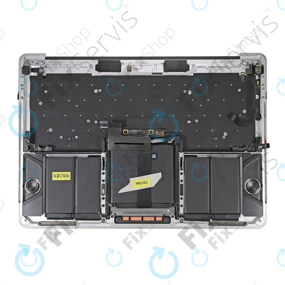 Горна рамка с клавиатура, микрофон, тъчпад и говорители за MacBook Pro 13" A1706 (късна 2016 – средата на 2017), US, Сребрист