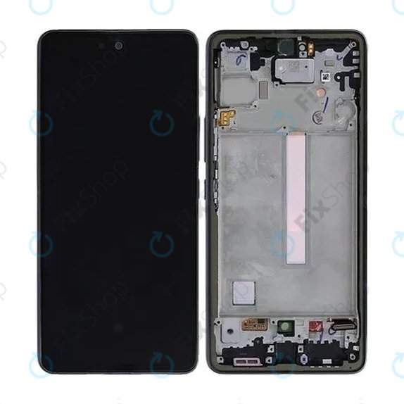 дисплей за Samsung A73 A736, Тъчскрийн и рамка, черен, Black, TFT