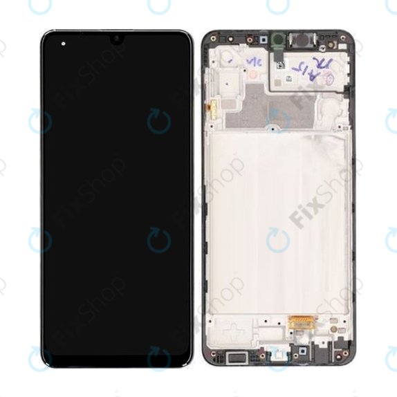 дисплей за Samsung M32 M325F, Тъчскрийн и рамка, GH82-25981A, GH82-26193A, Black, Genuine Service Pack