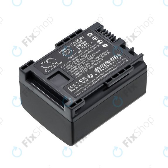 Батерия за Canon FS10, FS11, FS100, 890mAh, Li-Ion, 7.4V, BP-808, HQ