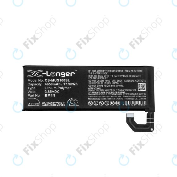 Батерия за Xiaomi Mi 10 M2001J2G, 4650mAh, Li-Pol, 3.85 V, BM4N, HQ
