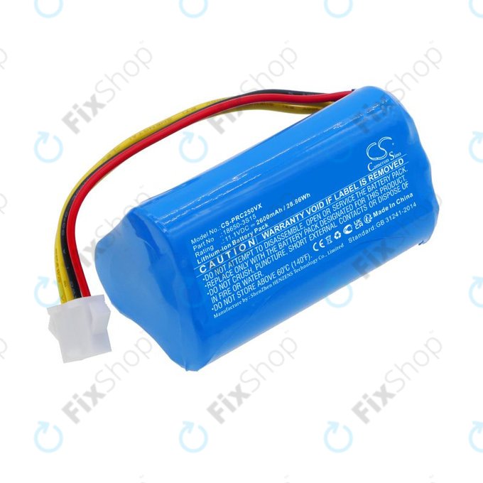 Батерия за CleanMate S460, Pure Clean PUCRC25, 2600mAh, Li-Ion, 11.1V, 18650-3S15, HQ