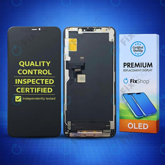 Дисплей Soft OLED за iPhone 11 Pro Max, Тъчскрийн с рамка, FixPremium