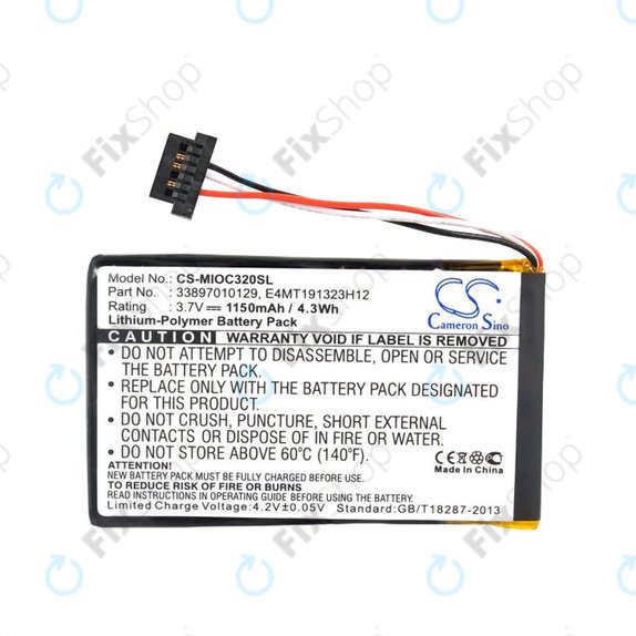 Батерия за Mitac Mio C320, C520, C520t, C720, C810, BP-LX1320/11-B0001 SN, Li-Polymer, 3.7V, 1150mAh, HQ