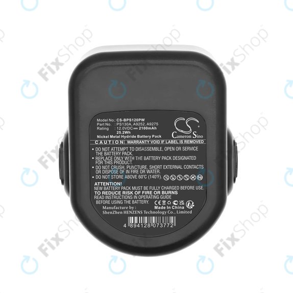 Батерия за Black & Decker Cd1202, 2100mAh, Ni-MH, 12V, PS130A, HQ