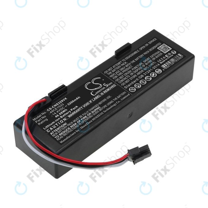 Батерия за ETA Navaggio 2228, Cecotec Conga 3290, 3490, 3890, 3200mAh, Li-Ion, 14.4V, 49CE1533, HQ