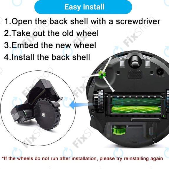 Колело с мотор за iRobot Roomba e-series, i-series, j-series, десен, Right
