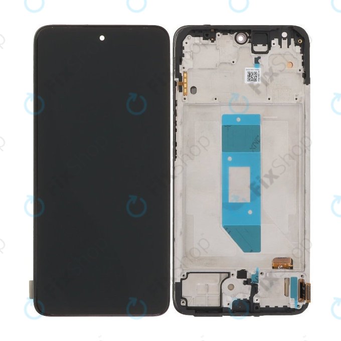 Дисплей OLED за Xiaomi Redmi Note 14 4G, Black, Тъчскрийн с рамка