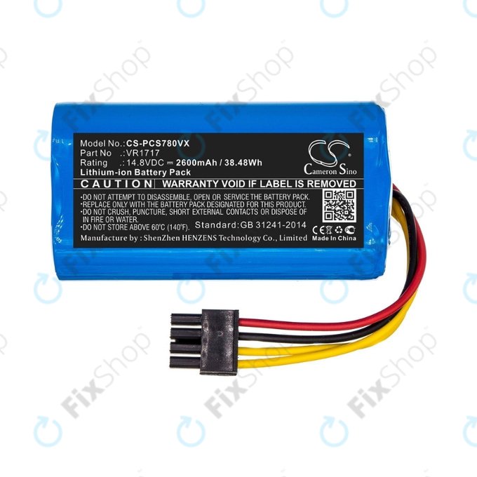 Батерия за Proscenic Cocoa Smart 780T, 790T, Summer P1s, P2s, VR1717, Li-Ion 14.8V 2600mAh, HQ