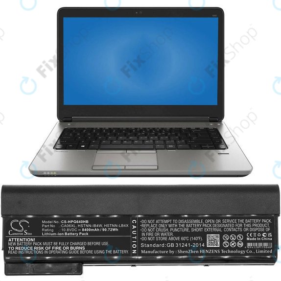 Батерия за HP ProBook 640 G1, 650 G1, 655 G1, 645 G1, 8400mAh, Li-Ion, 10.8V, CA06XL, HQ