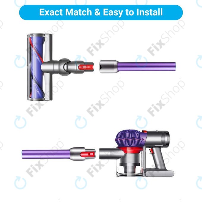 Смукателна тръба за Dyson V-series, Outsize, лилав, Purple