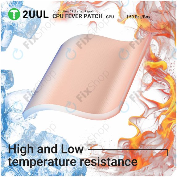 Термопроводяща подложка за CPU 2UUL SC09, 17 × 15 × 1.5mm