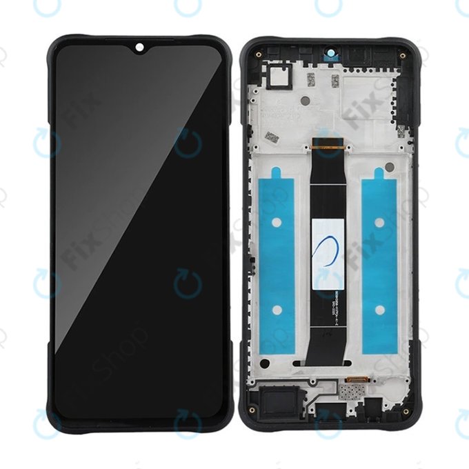 дисплей за Umidigi G5 Mecha, Тъчскрийн и рамка, черен, Black, TFT