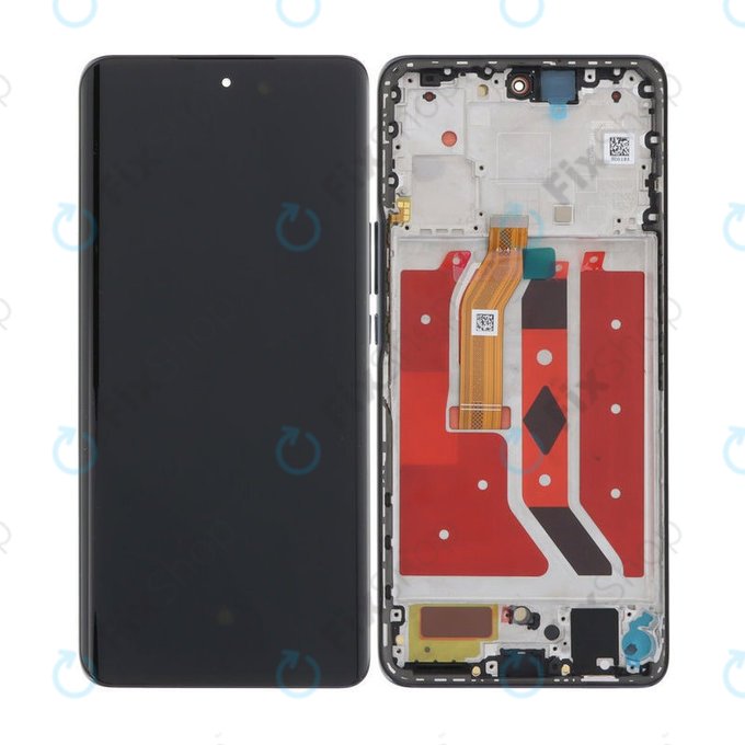 Дисплей OLED за Honor Magic6 Lite, Midnight Black, Тъчскрийн с рамка