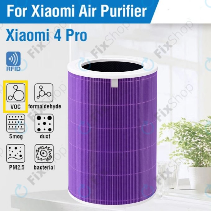 Xiaomi Mi Mijia Air Purifier 4 Pro - HEPA филтър (Против миризми) (Лилав)