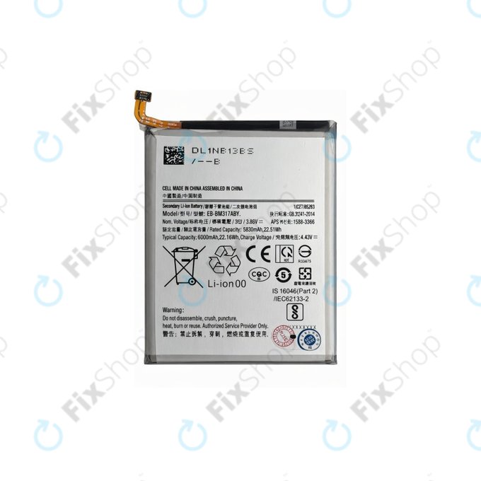 Батерия за Samsung M31 M315F, M31s M317F, EB-BM317ABY, 6000mAh
