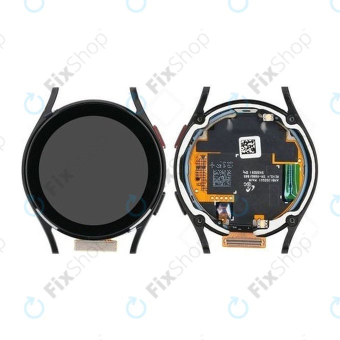 дисплей за Samsung Galaxy Watch 4 40mm R865, тъчскрийн, рамка, черен, Black, GH82-28815A, Genuine Service Pack