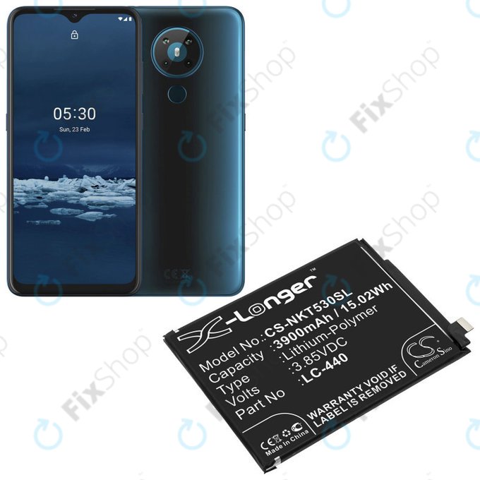 Батерия за Nokia 5.3, 3900mAh, Li-Pol, 3.85 V, LC-440, HQ