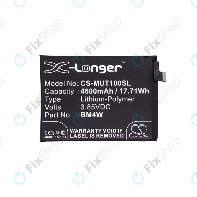 Батерия за Xiaomi Mi 10T Lite 5G, 4600mAh, Li-Pol, 3.85 V, BM4W, HQ