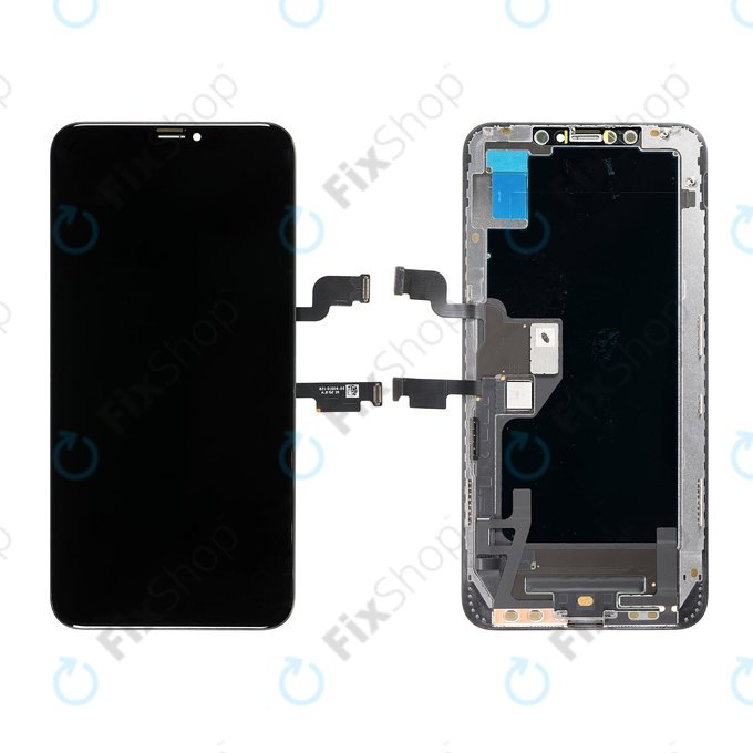 Дисплей Hard OLED за iPhone XS Max, Тъчскрийн с рамка, FixPremium