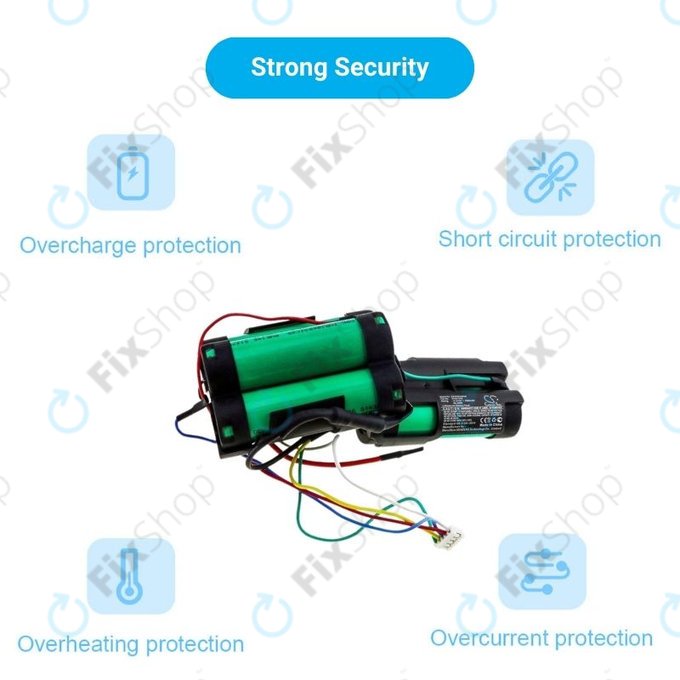 Батерия за Philips PowerPro Duo, PowerPro Aqua, 5ICR19/65, Li-Ion 18.5V 2500mAh, HQ